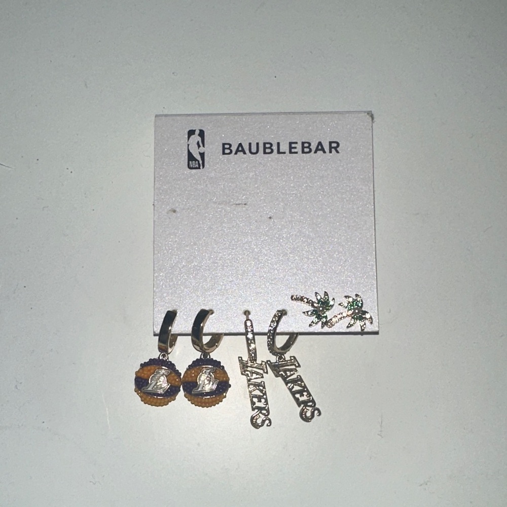 BaubleBar Lakers Earrings
